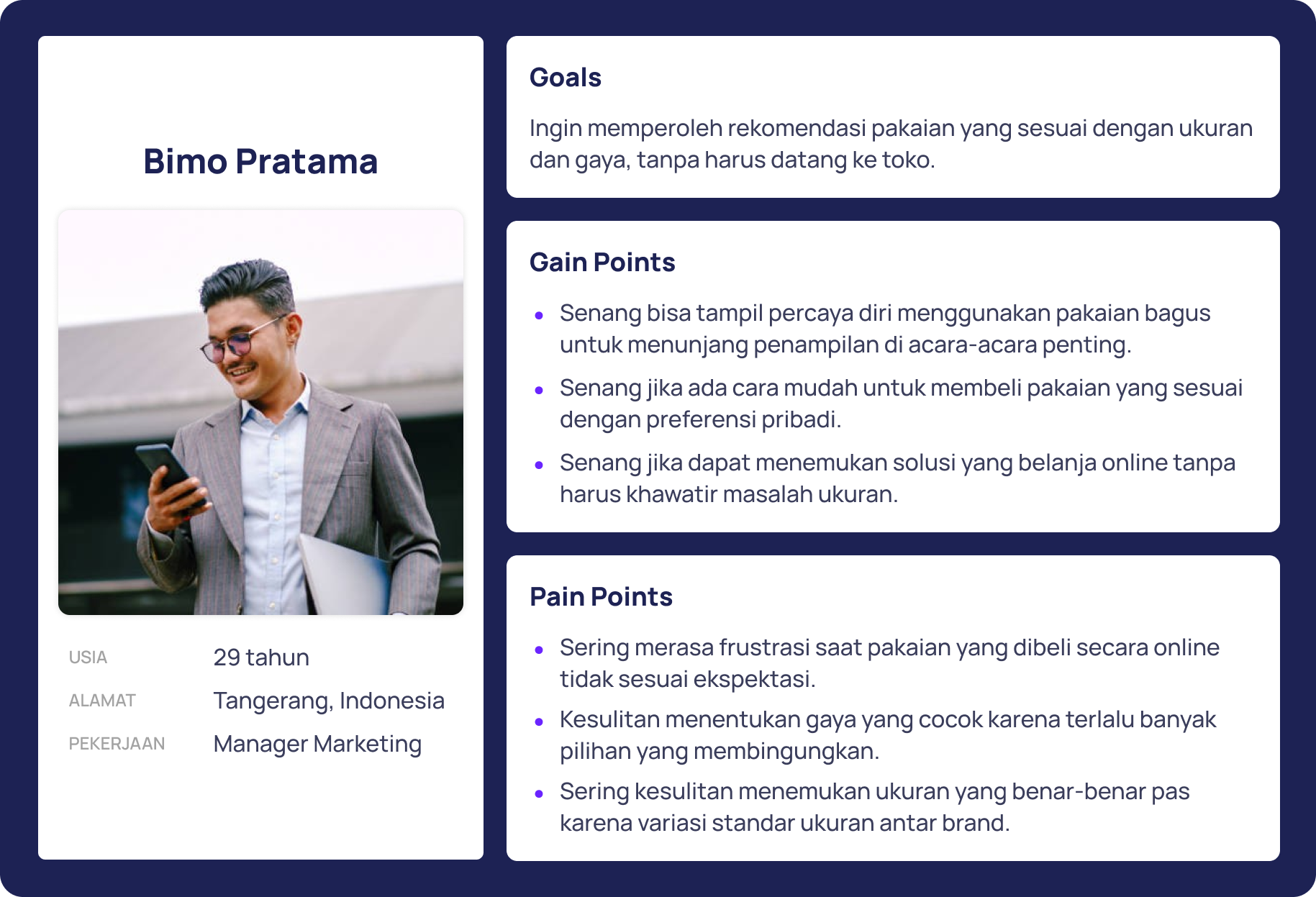 MyStyle User Persona (Male)